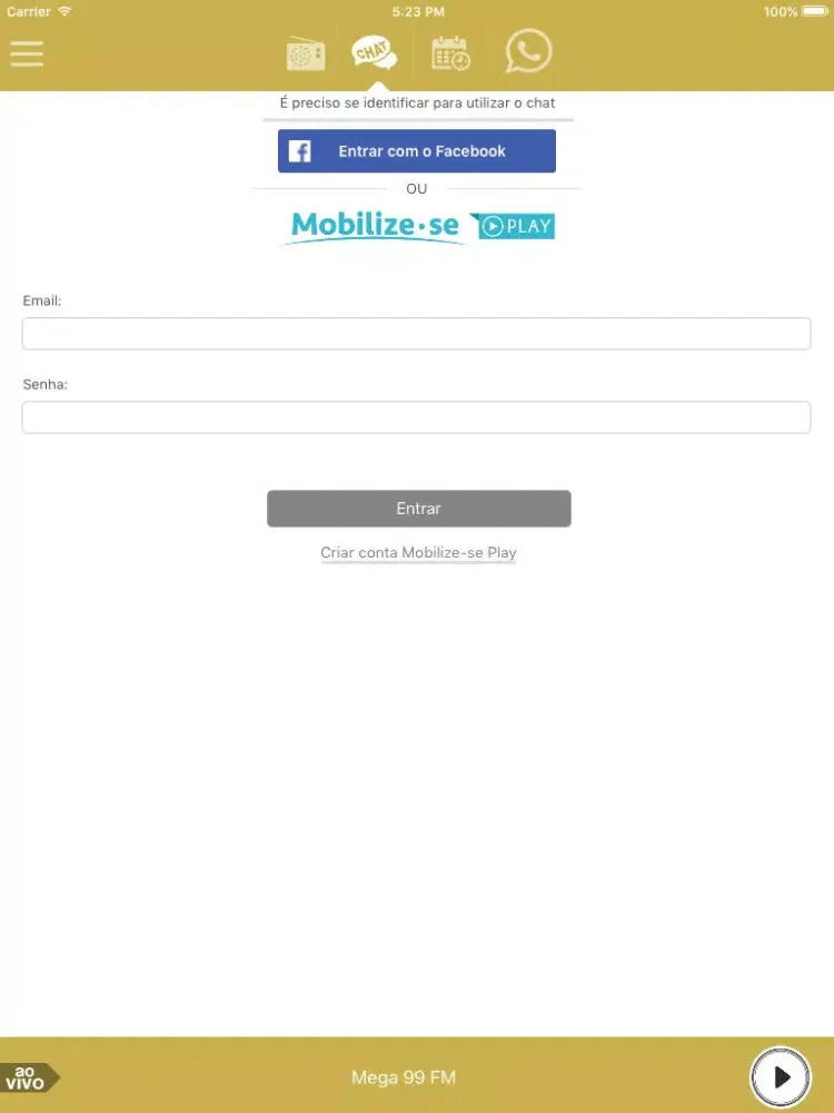 Скриншоты Mega 99 FM iPad 