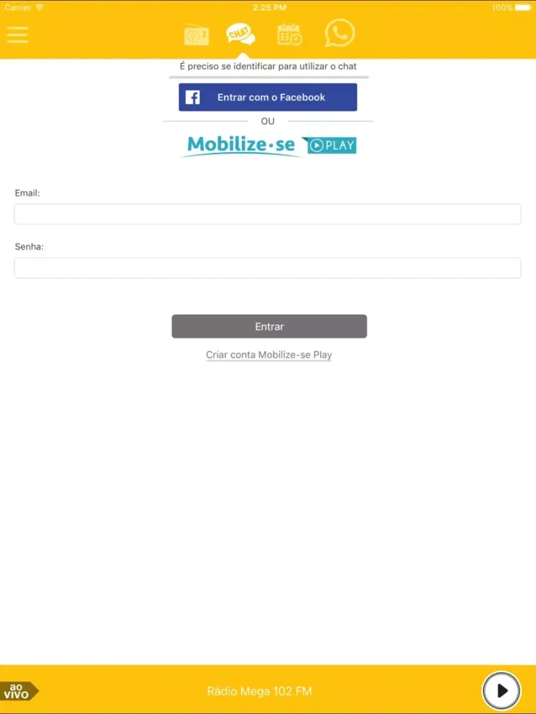 Скриншоты Mega 102 FM iPad 