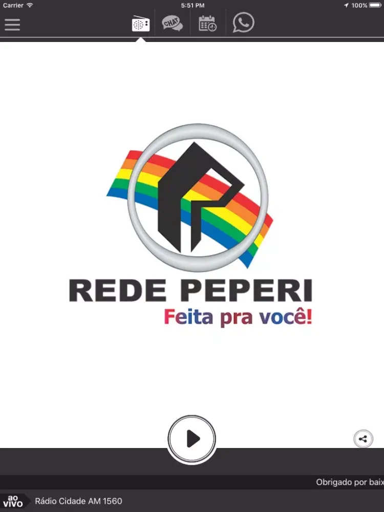 Rádio Cidade 1560 iPad  स्क्रीनशॉट