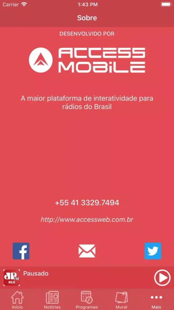 Jovem Pan Serra Gaúcha 스크린샷