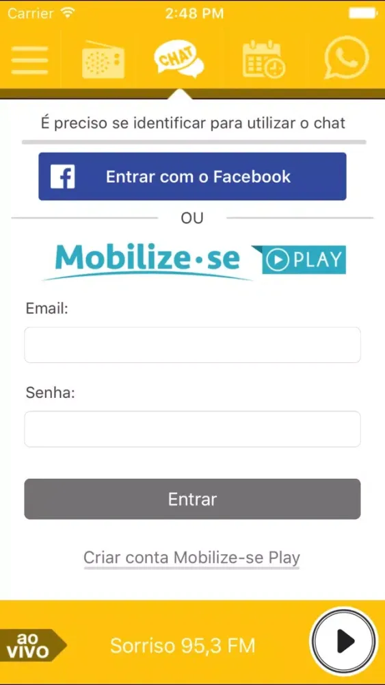 Sorriso FM 95.3 Serra Gaúcha Screenshots