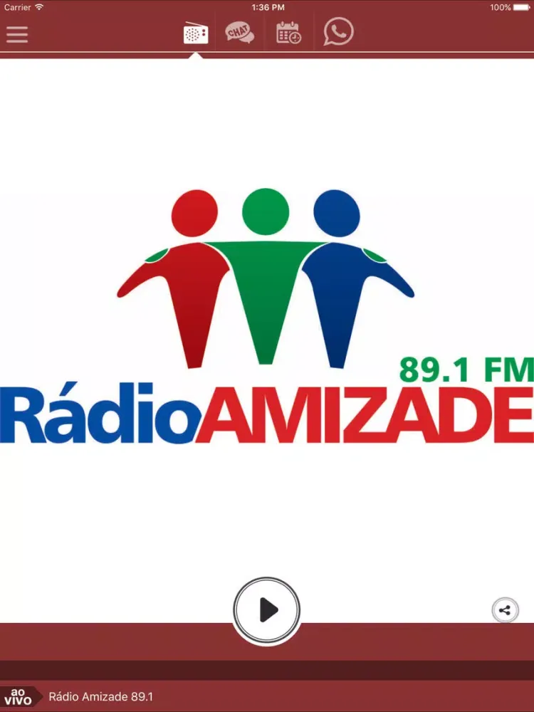 Rádio Amizade 89.1 iPad  Screenshots