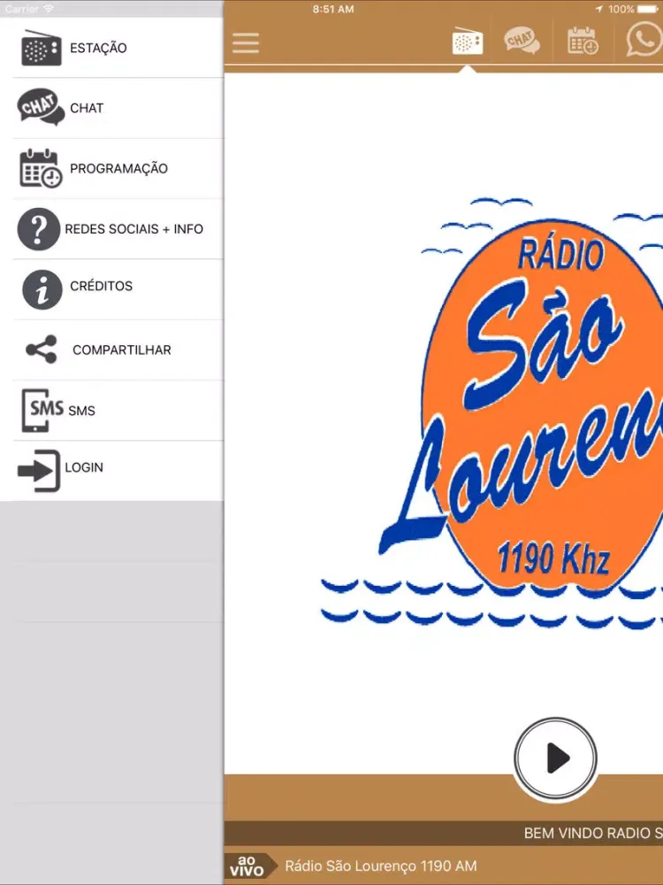 Zrzuty ekranu Rádio São Lourenço iPad 