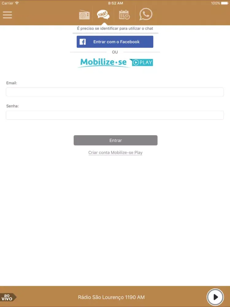 Zrzuty ekranu Rádio São Lourenço iPad 