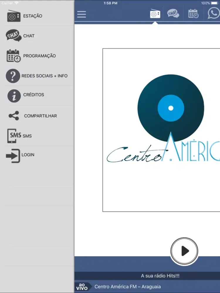 Captures d'écran de Centro América FM – Araguaia iPad 