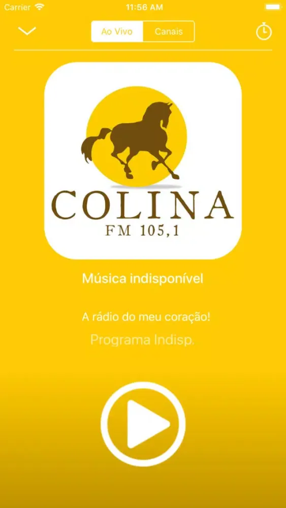 Tangkapan layar Radio Colina