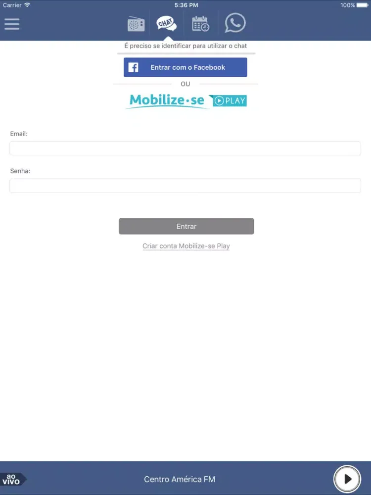 تصاویر Centro América FM – Cuiabá iPad 