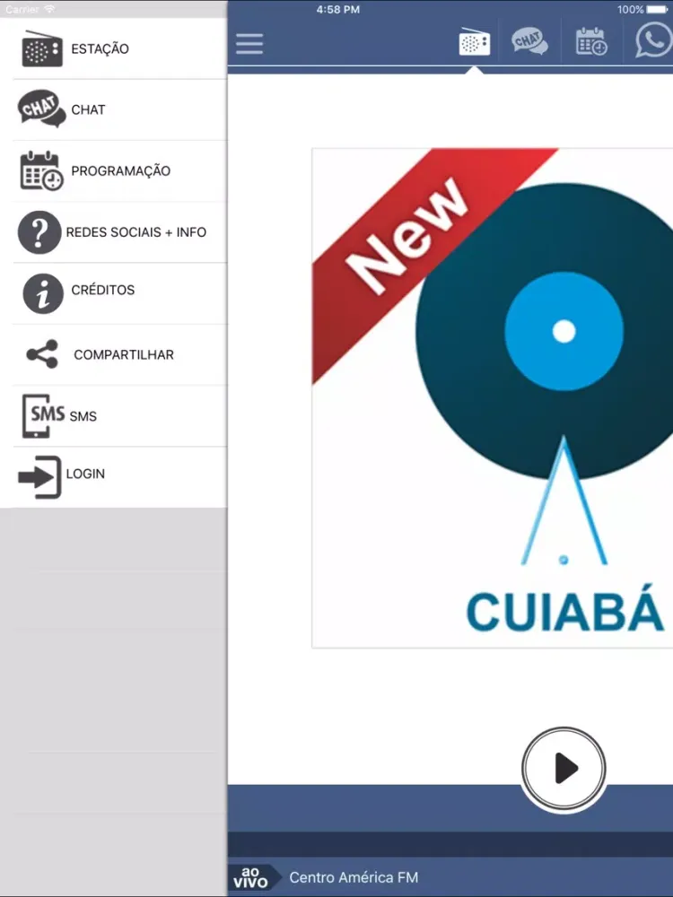 تصاویر Centro América FM – Cuiabá iPad 