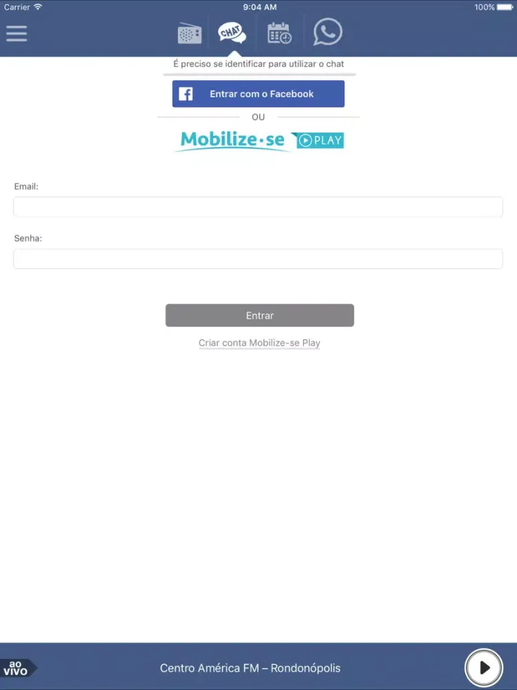 Centro América FM Rondonópolis iPad  Ekran Görüntüleri