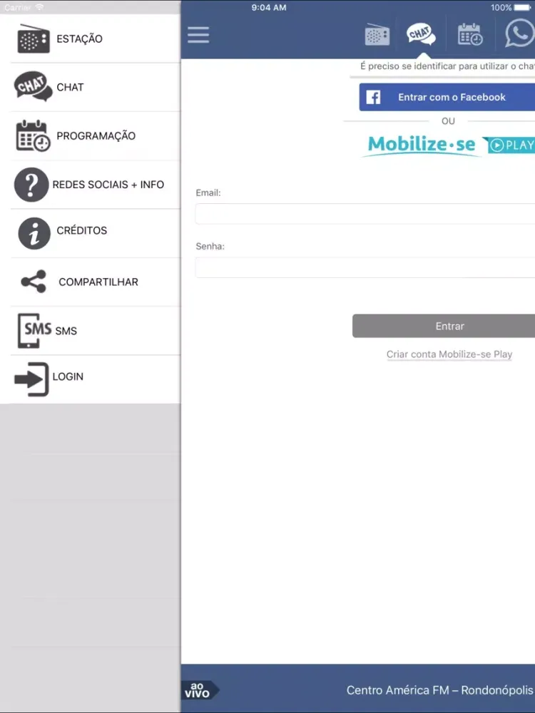 Centro América FM Rondonópolis iPad  Ekran Görüntüleri