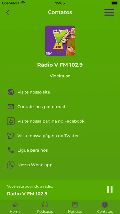 Capturas de pantalla de Rádio V 102.9 FM