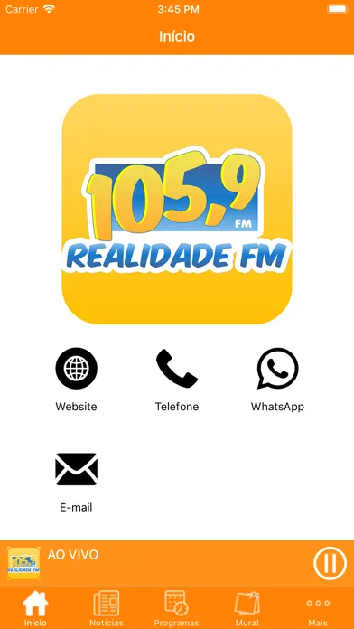 Realidade FM Ekran Görüntüleri