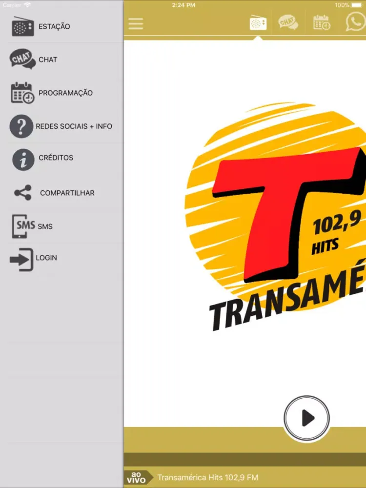 Transamérica Hits 102,9 FM iPad  স্ক্রিনশট