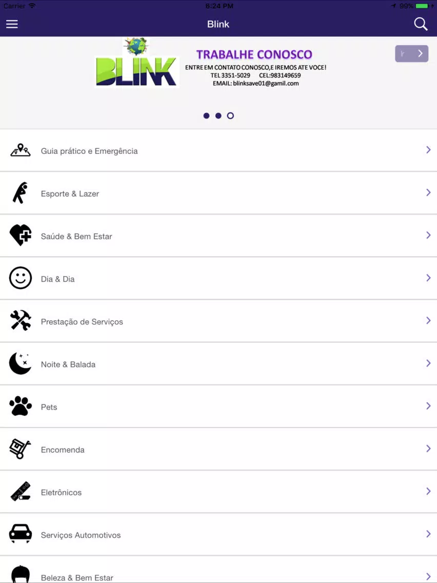 Guia Blink iPad  스크린샷
