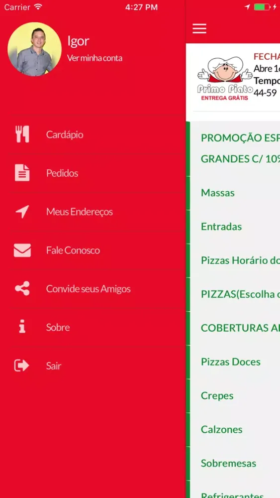 ภาพหน้าจอของ Primo Piato Fortaleza-CE