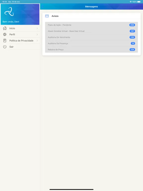 Dext Mobile SM Novo Atacarejo iPad 應用截圖