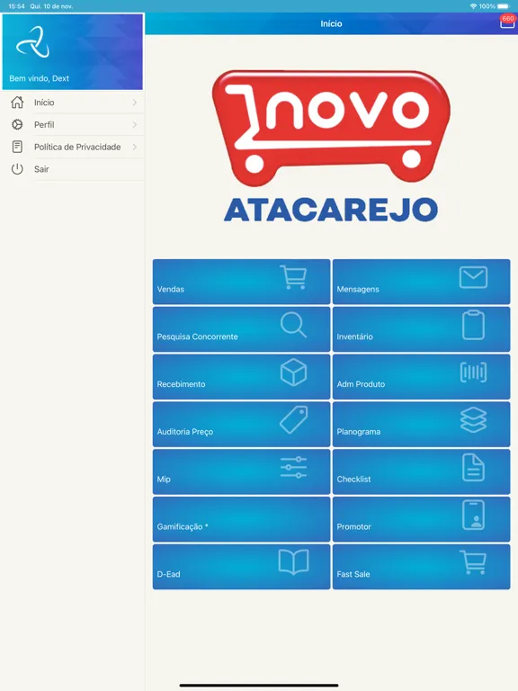 Dext Mobile SM Novo Atacarejo iPad 應用截圖
