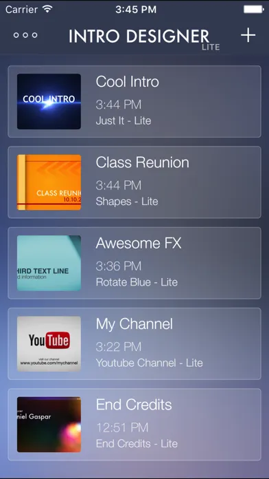 Intro Designer Lite - Create Intros for iMovie应用截图