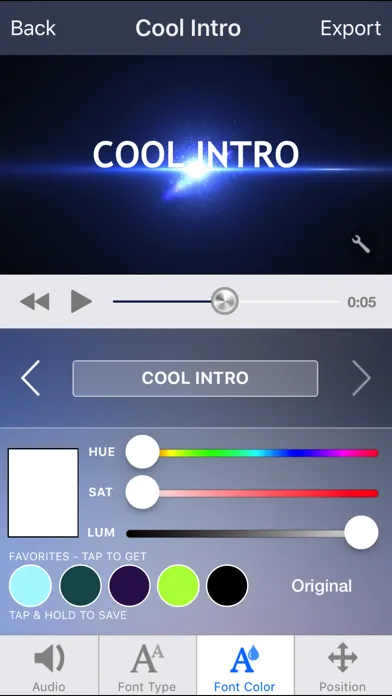 Intro Designer Lite - Create Intros for iMovie应用截图