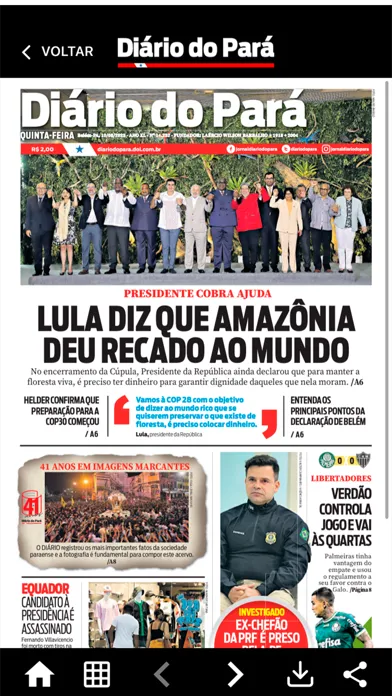 Captures d'écran de Jornal Diário do Pará
