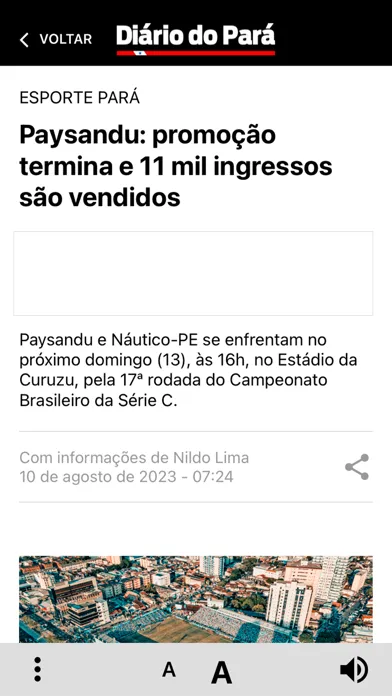 Captures d'écran de Jornal Diário do Pará