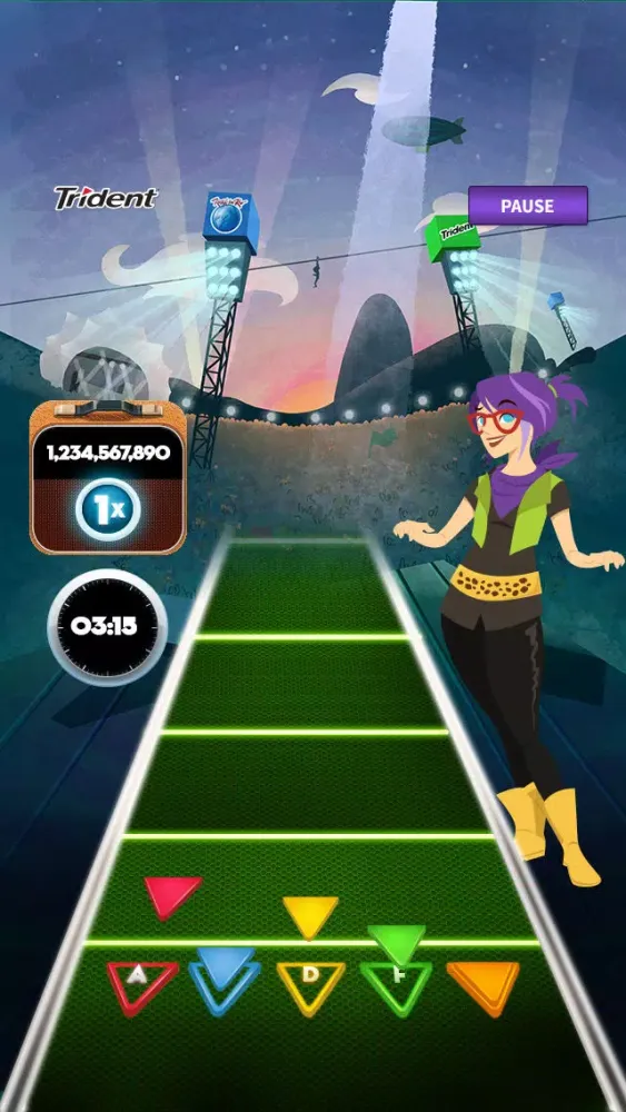 Tangkapan skrin Trident Air Band - O Jogo