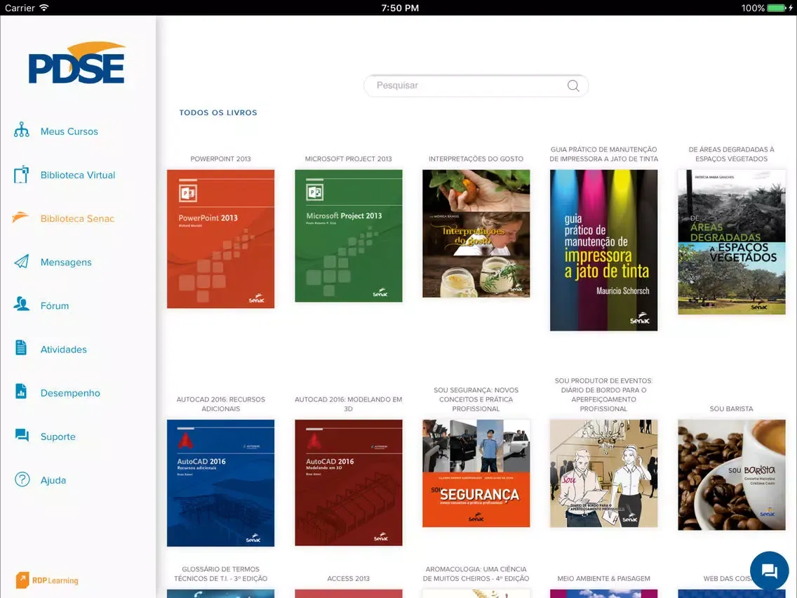 PDSE iPad  سکرین شاٹس