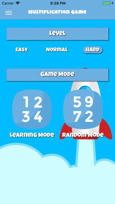Zrzuty ekranu Multiplication Table-Math Game