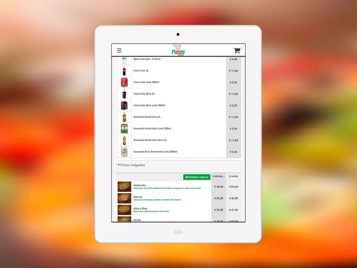 ภาพหน้าจอของ Pizzale Delivery iPad 