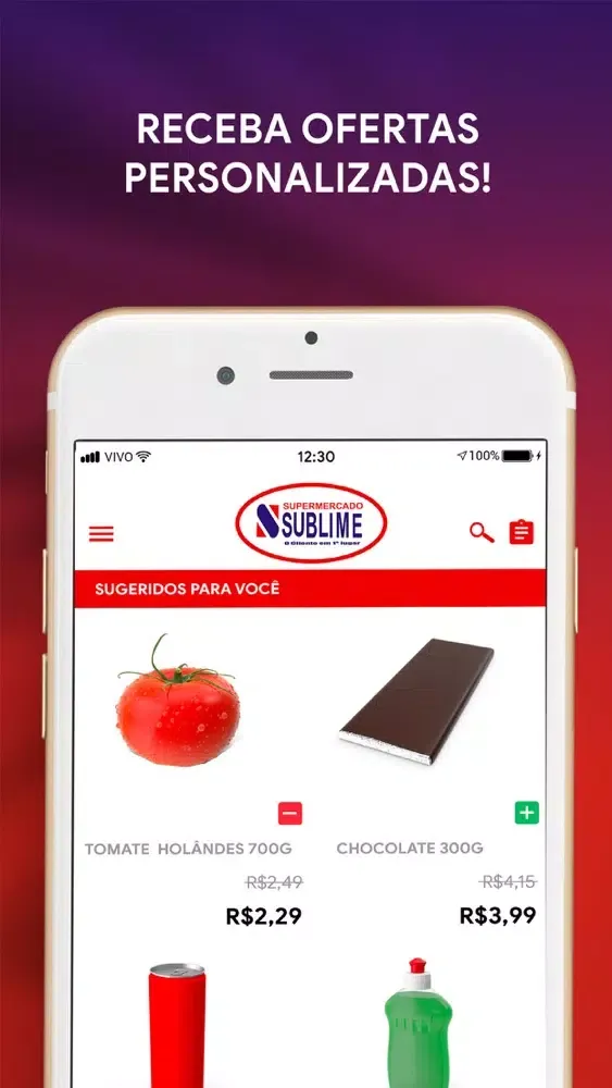 Zrzuty ekranu Sublime Supermercados