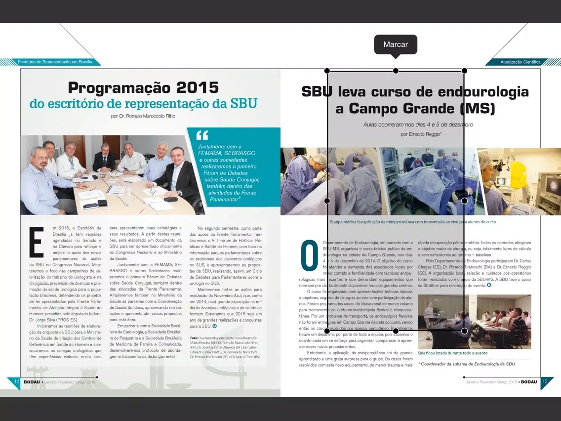Ảnh chụp màn hình của Revista Bodau iPad 