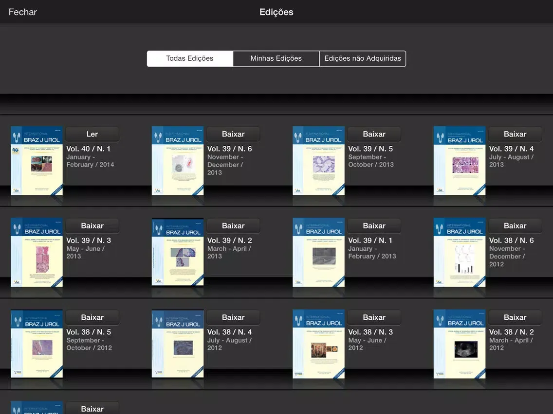Screenshot di Braz J Urol iPad 