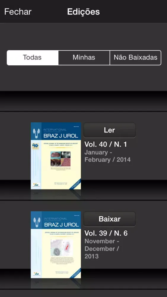 Screenshot di Braz J Urol