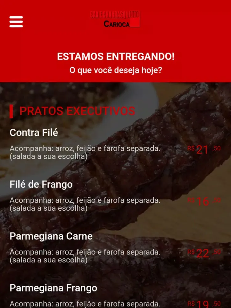 Bar e Churrasquinho Carioca iPad  Screenshots