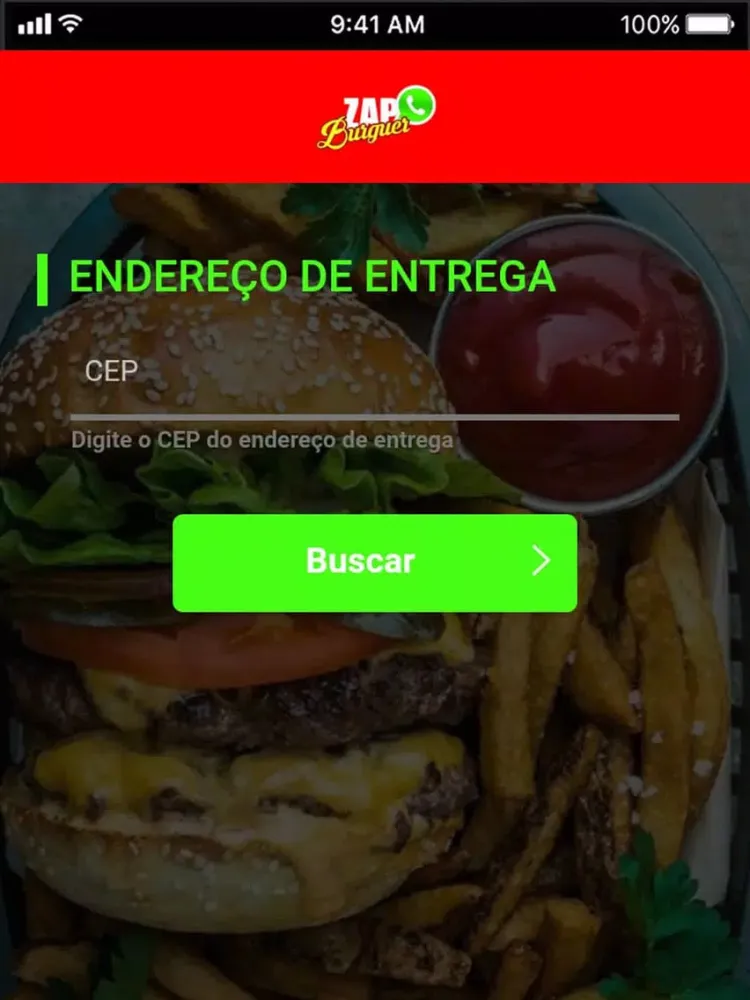 Ảnh chụp màn hình của Zap Burguer Maré iPad 