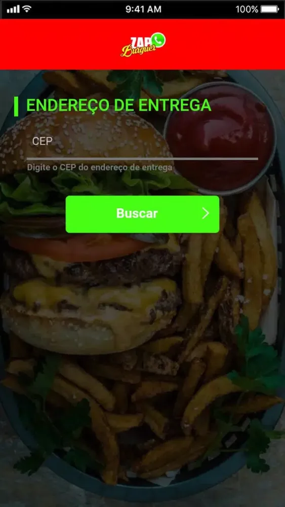 Ảnh chụp màn hình của Zap Burguer Maré