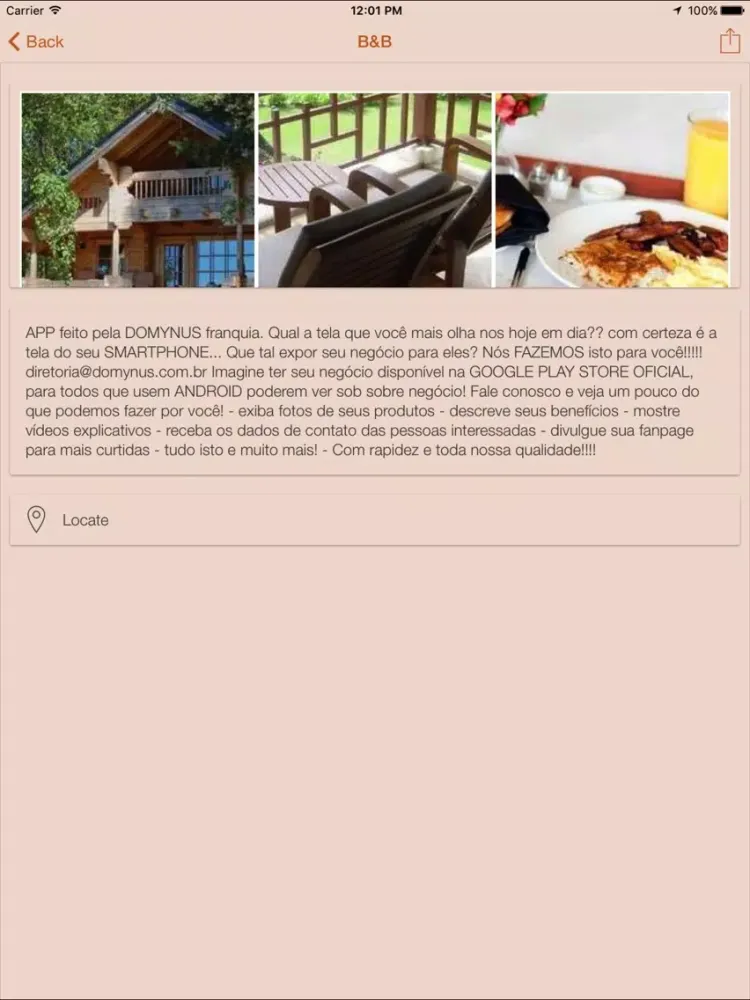 ภาพหน้าจอของ Hotel Leste iPad 