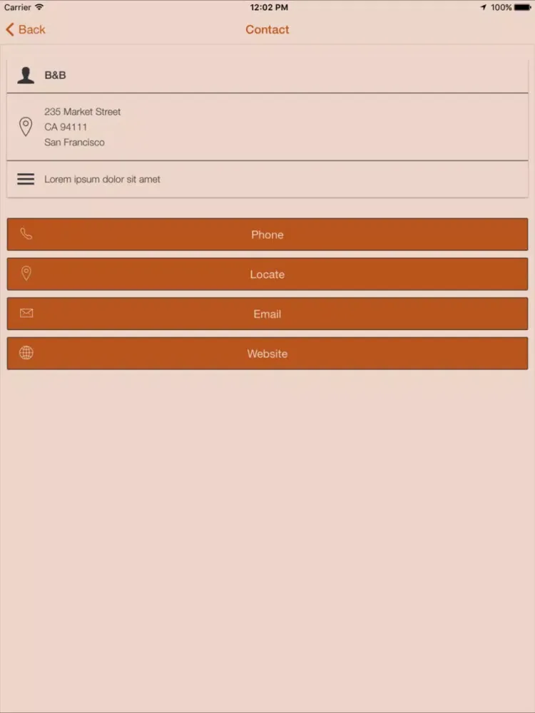ภาพหน้าจอของ Hotel Leste iPad 