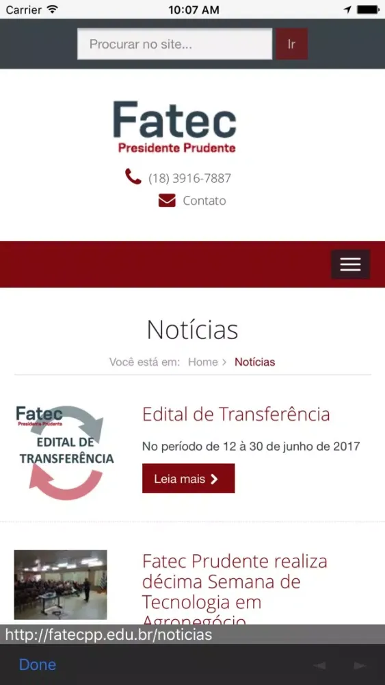 Скриншоты Fatec Prudente
