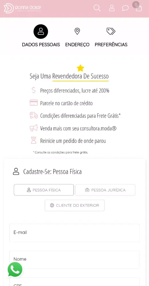 Donna Dolce Lingerie Screenshots