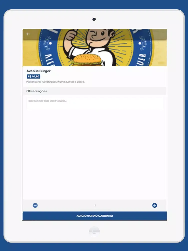 Capturas de tela do Avenue Burger iPad 