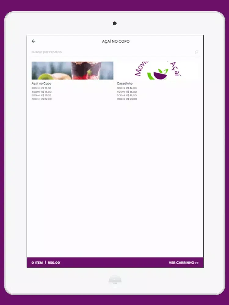 Ảnh chụp màn hình của Movidos por Açaí iPad 