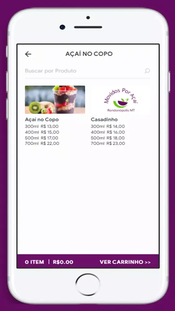Ảnh chụp màn hình của Movidos por Açaí