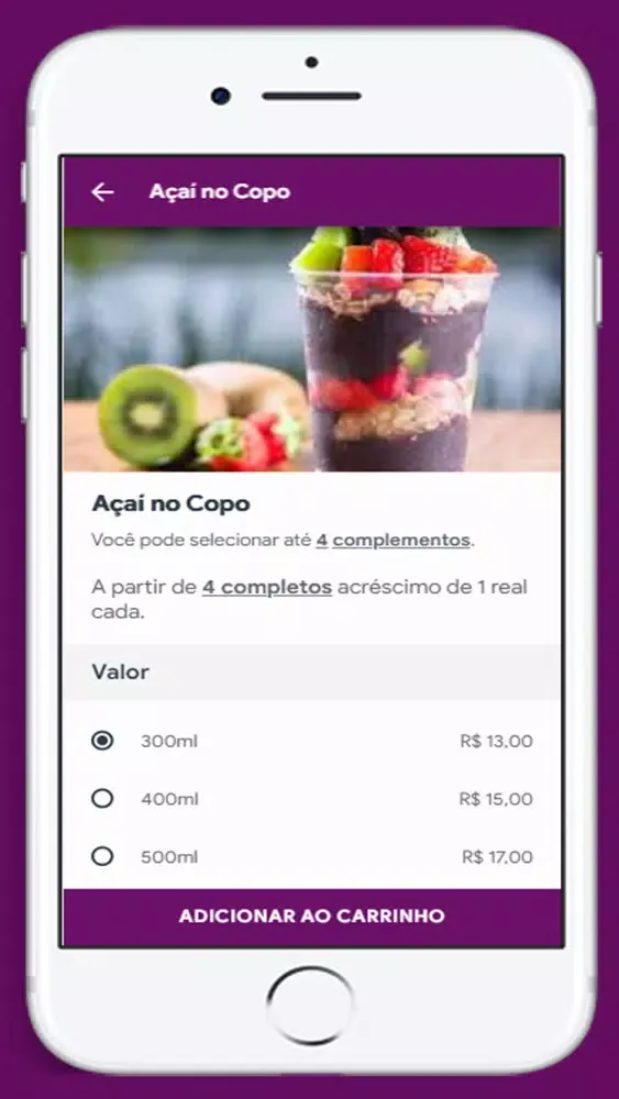 Ảnh chụp màn hình của Movidos por Açaí