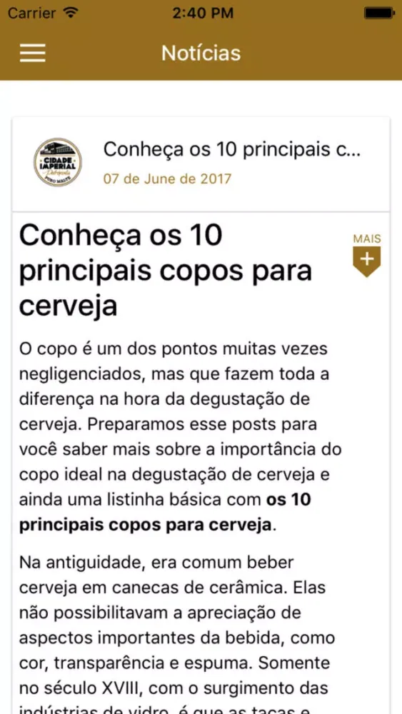 Capturas de tela do Cidade Imperial