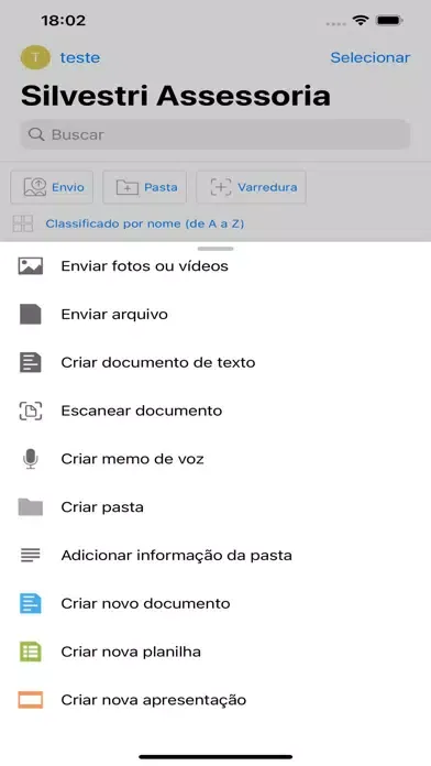 Capturas de tela do Silvestri Assessoria