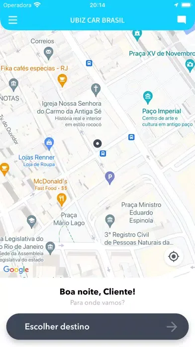 Tangkapan skrin Ubiz Car Brasil