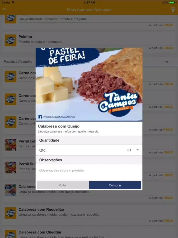 Pastelaria Tânia Campos iPad 應用截圖