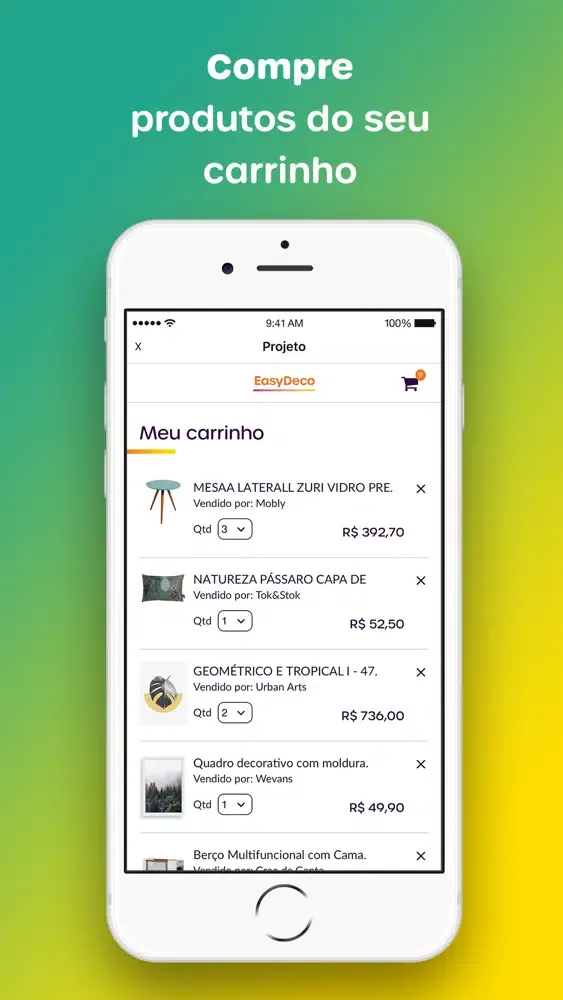 Tangkapan skrin EasyDeco Projeto de Decoração