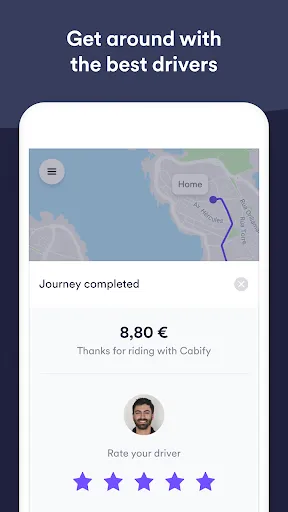 Ảnh chụp màn hình của Easy Taxi, a Cabify app